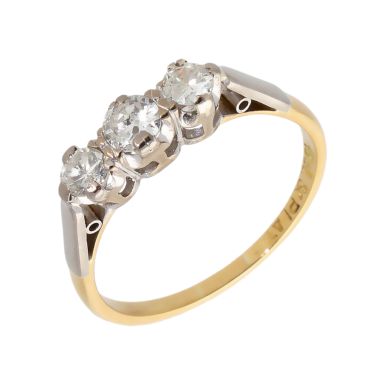 Pre-Owned Vintage 0.59 Carat Diamond Trilogy Ring