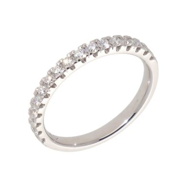 Pre-Owned 9ct White Gold Diamond Half Eternity Ring