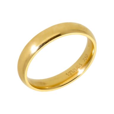 Pre-Owned 18ct Yellow Gold 4mm Wedding Band Ring