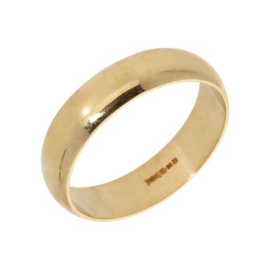 Pre-Owned 9ct Yellow Gold 6mm Wedding Band Ring