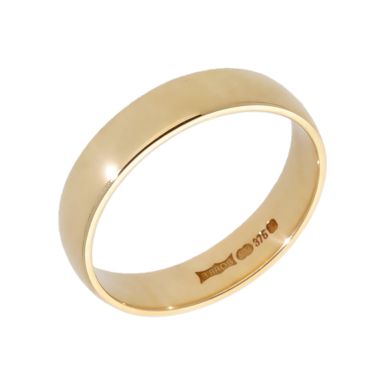 Pre-Owned 9ct Yellow Gold 4mm Wedding Band Ring