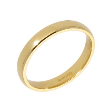 Pre-Owned 18ct Yellow Gold 3mm Wedding Band Ring
