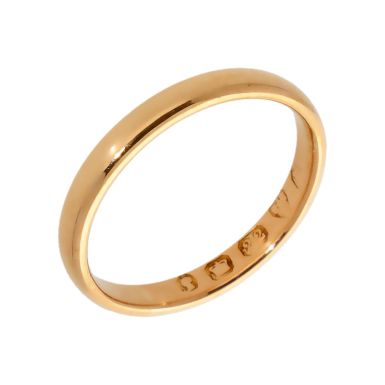 Pre-Owned 22ct Yellow Gold 2.5mm Wedding Band Ring