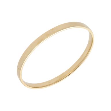 Pre-Owned 9ct Yellow Gold Polished Solid Push-On Bangle