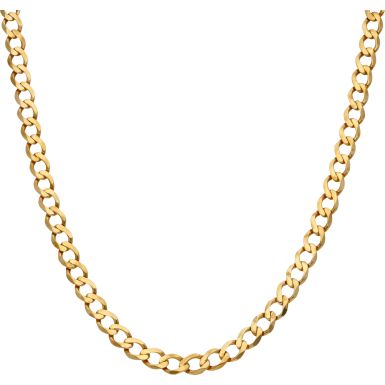 Pre-Owned 9ct Yellow Gold 30 Inch Curb Chain Necklace