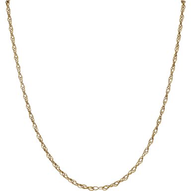 Pre-Owned 9ct Yellow Gold 27 Inch P.O.W Link Chain Necklace