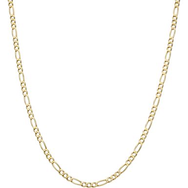 Pre-Owned 9ct Yellow Gold 19 Inch Figaro Chain Necklace