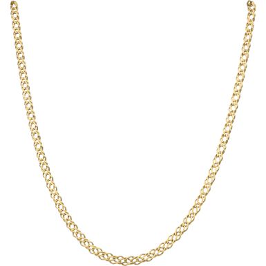 Pre-Owned 9ct Yellow Gold 24 Inch Double Curb Chain Necklace