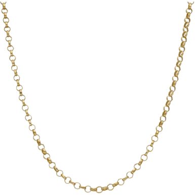 Pre-Owned 9ct Yellow Gold 25 Inch Belcher Chain Necklace