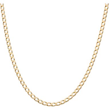 Pre-Owned 9ct Yellow Gold 23 Inch Curb Chain Necklace