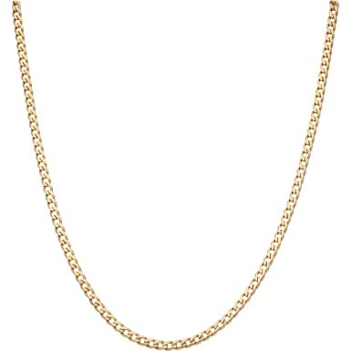 Pre-Owned 9ct Yellow Gold 21 Inch Curb Chain Necklace