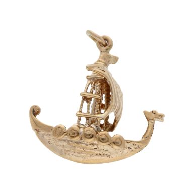 Pre-Owned 9ct Yellow Gold Boat Charm