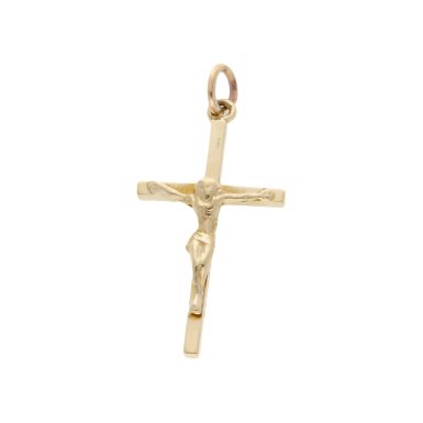 Pre-Owned 9ct Yellow Gold Crucifix Pendant