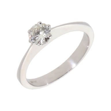 Pre-Owned 18ct White Gold 0.44 Carat Diamond Solitaire Ring