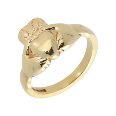 Pre-Owned 9ct Yellow Gold Claddagh Ring