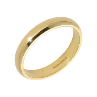 Pre-Owned 18ct Yellow Gold 4mm Wedding Band Ring