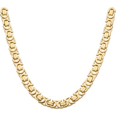 Pre-Owned 9ct Yellow Gold 21 Inch Heavy Byzantine Chain Necklace