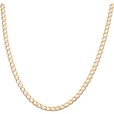 Pre-Owned 9ct Yellow Gold 18.5 Inch Curb Chain Necklace