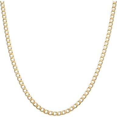 Pre-Owned 9ct Yellow Gold 30.5 Inch Curb Chain Necklace