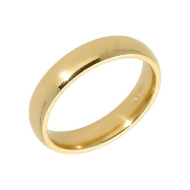 Pre-Owned 9ct Yellow Gold 4mm Wedding Band Ring