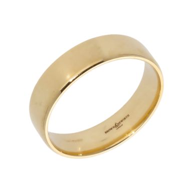 Pre-Owned 9ct Yellow Gold 6mm Wedding Band Ring