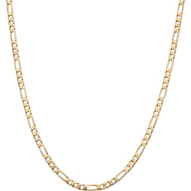 Pre-Owned 9ct Yellow Gold 21 Inch Figaro Chain Necklace