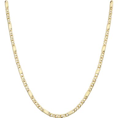 Pre-Owned 9ct Gold 20 Inch Infinity Bar Link Chain Necklace