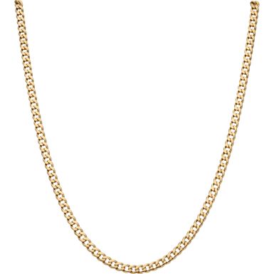 Pre-Owned 9ct Yellow Gold 22 Inch Curb Chain Necklace