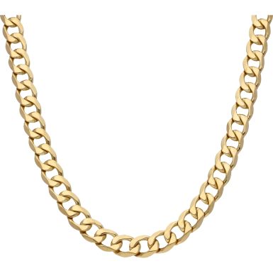 Pre-Owned 9ct Yellow Gold 20 Inch Heavy Curb Chain Necklace