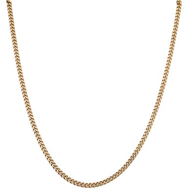 Pre-Owned 9ct Yellow Gold 17 Inch Curb Chain Necklace