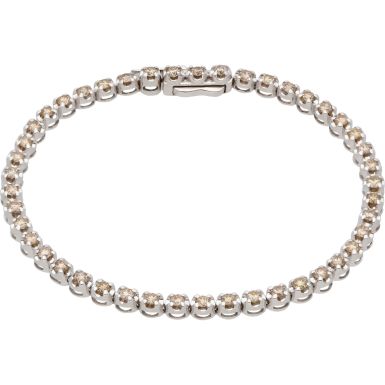 New 9ct White Gold 2.75ct Diamond Tennis Bracelet